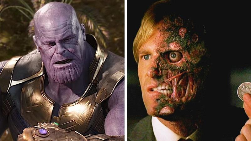 ENDGAME Concept Art unveils a two-face style transformation for Post-Snap Thanos