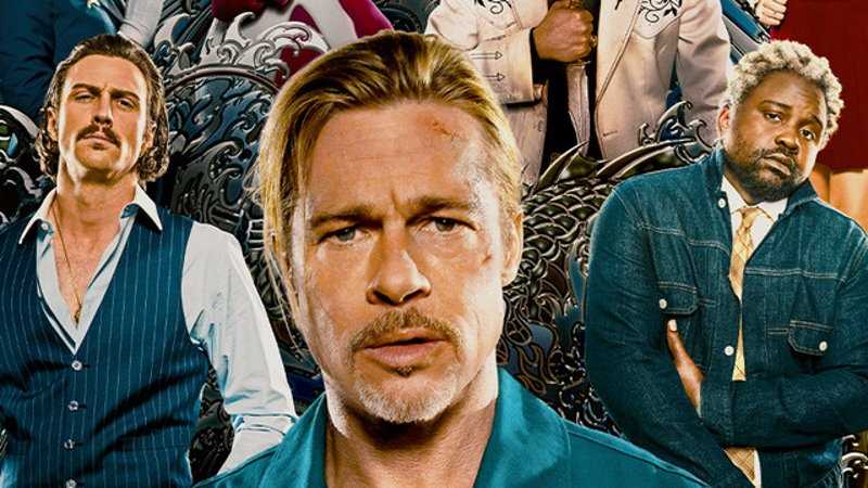 Brad Pitt Really Has His Work Cut Out For Him On The Official Poster For David Leitch's BULLET TRAIN - Vimarsana News