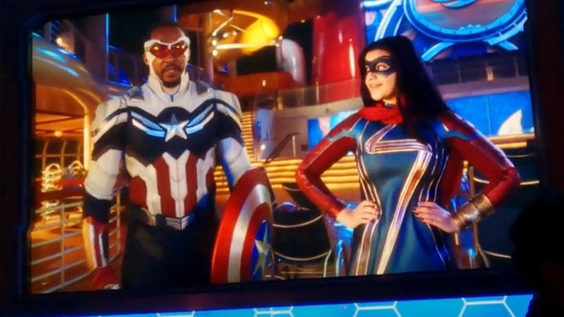AVENGERS: QUANTUM ENCOUNTER - Captain America, Ms. Marvel, And Captain  Marvel All Meet In Disney Cruise Video