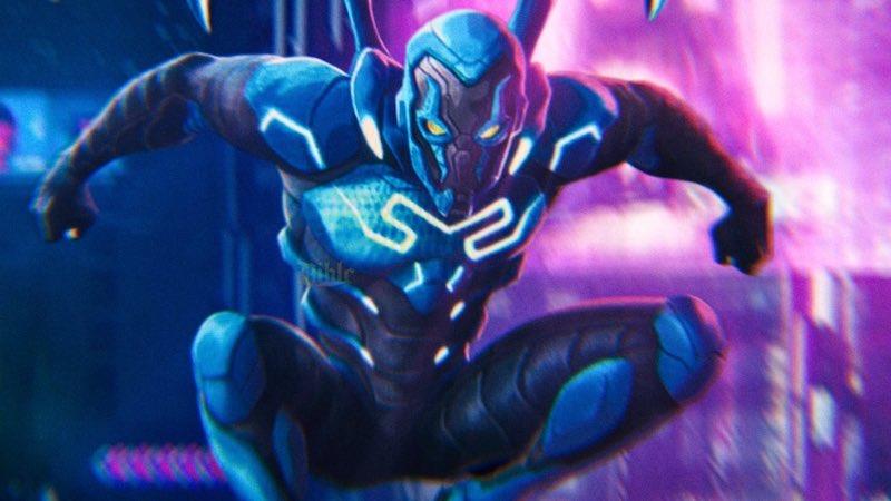 BLUE BEETLE Promo Art Shows DC's Newest Hero Suited Up And Leaping Into  Action