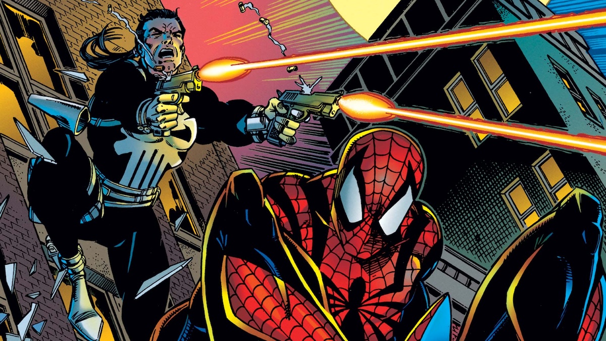 The Punisher Holds Spidey At Gunpoint In Final Batch Of SPIDER MAN 