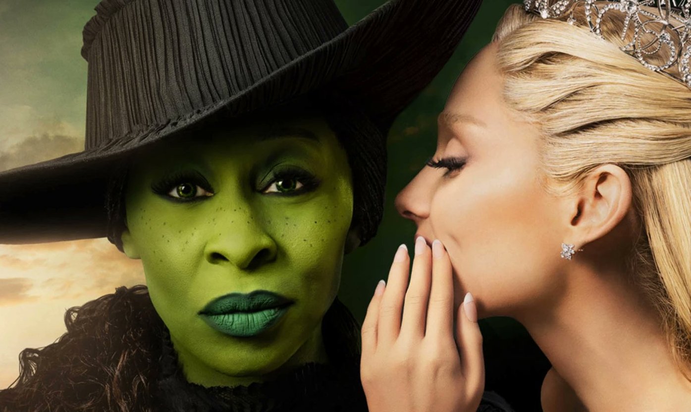 Poster WICKED Elphaba & Glinda – 91,5 X 61 Cm, Impression Haute Qualité, Papier Brillant 170g/m²
